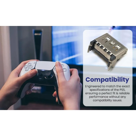 Gamer Gear PS5 HDMI connector - PS5 HDMI port Replacement Connector Socket - HDMI Port Jack for Playstation 5 Console 