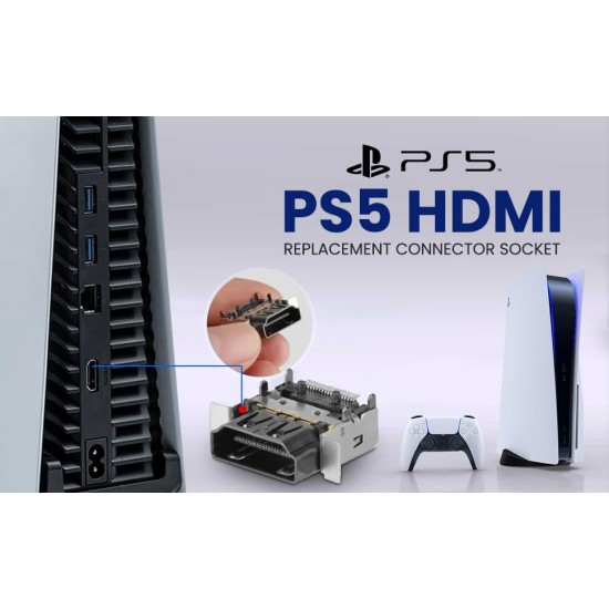 Gamer Gear PS5 HDMI connector - PS5 HDMI port Replacement Connector Socket - HDMI Port Jack for Playstation 5 Console 